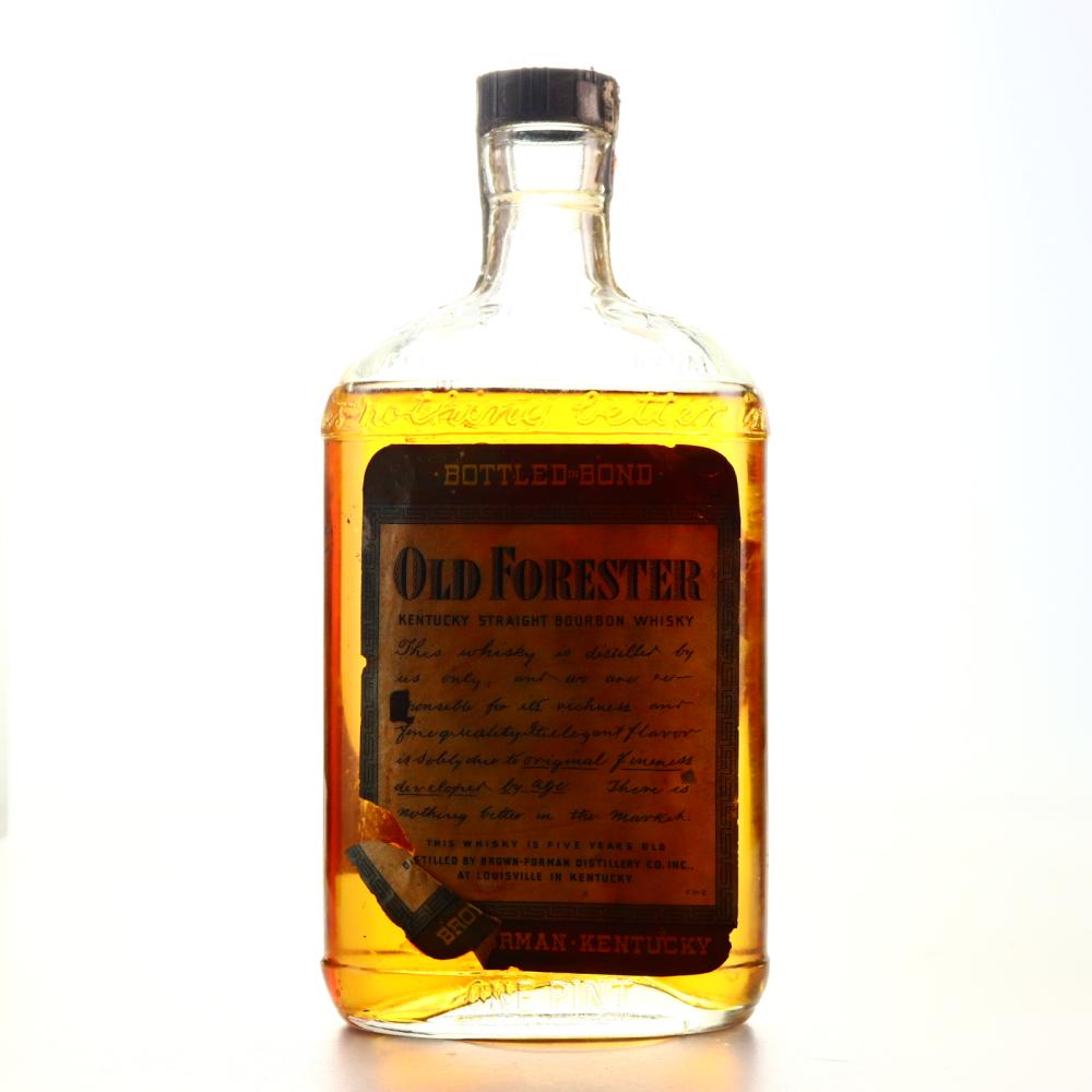 Old Forester Bottled in Bond 5 Year Old Kentucky Bourbon 1941