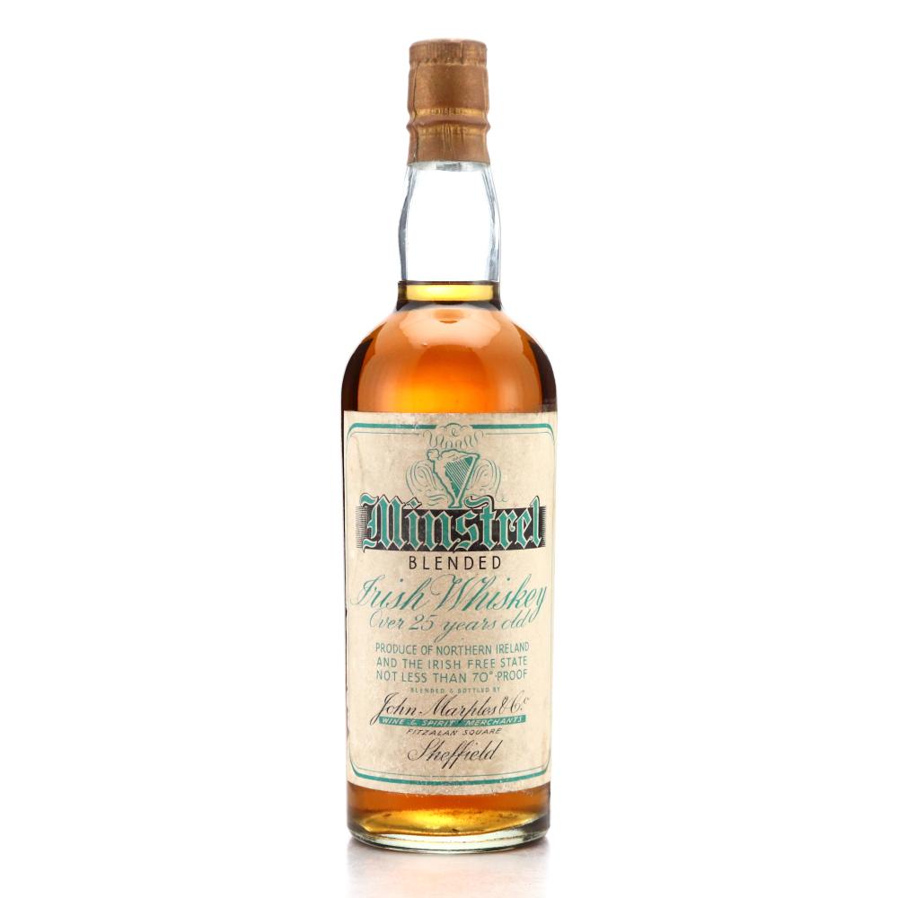 Minstrel 25 Year Old Irish Whiskey circa 1930s
