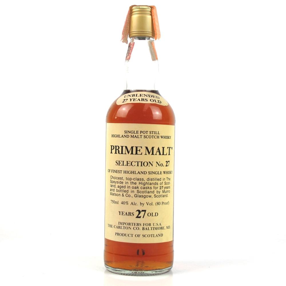 Glen Grant 27 Year Old Munro Watson 75cl / US Import