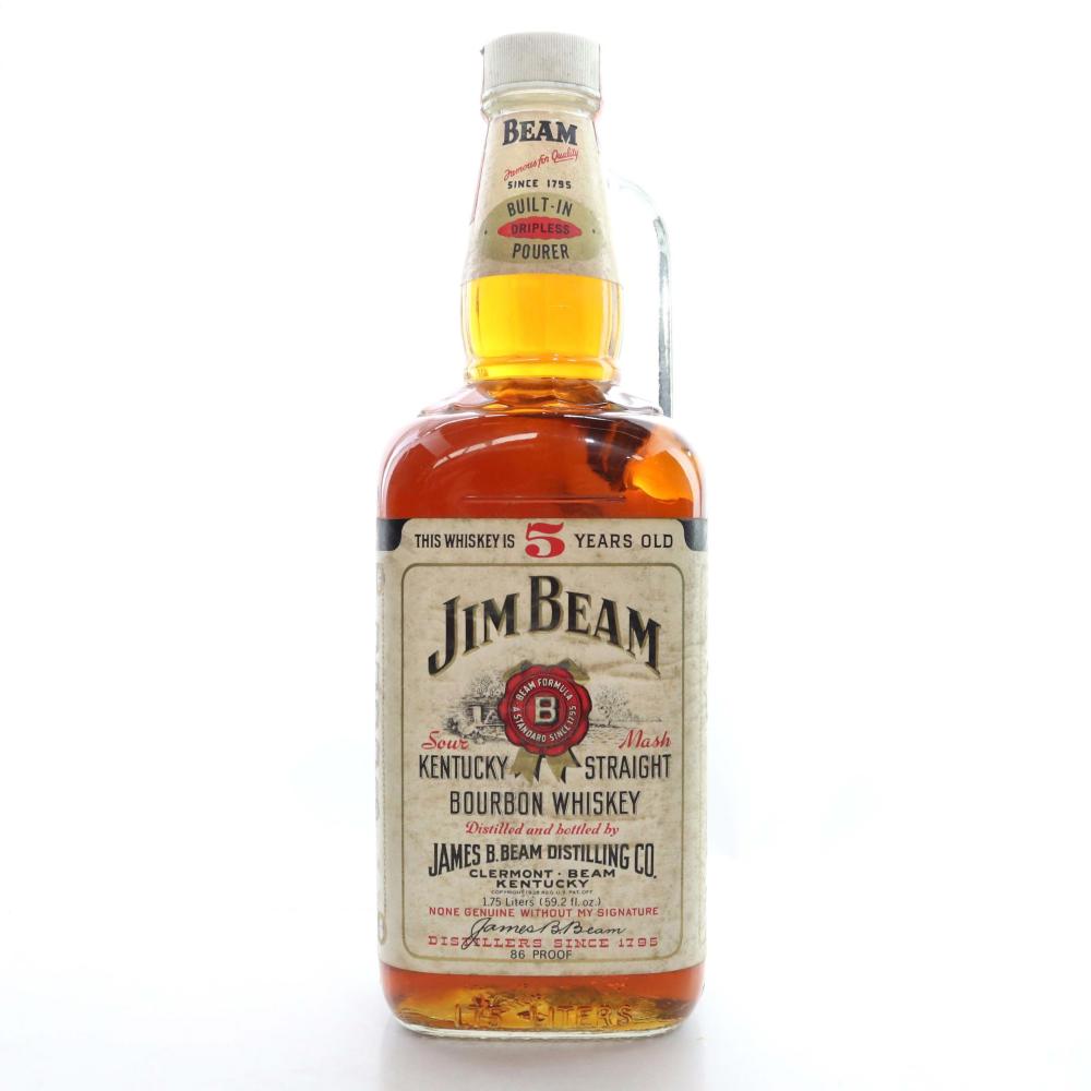 Jim Beam 5 Year Old Kentucky Straight Bourbon 1.75 Litre 1980s