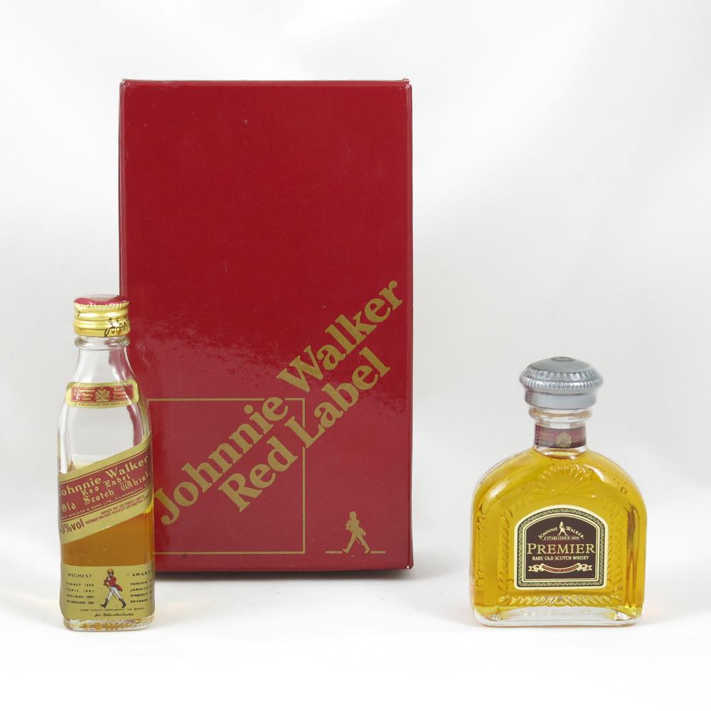 Johnnie Walker Premier and Red Label (Presentation Pack with Pin) 2 x 5cl