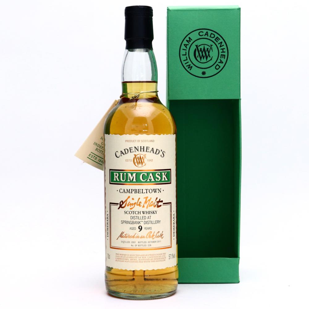 Springbank 2001 Cadenhead's 9 Year Old Rum Cask