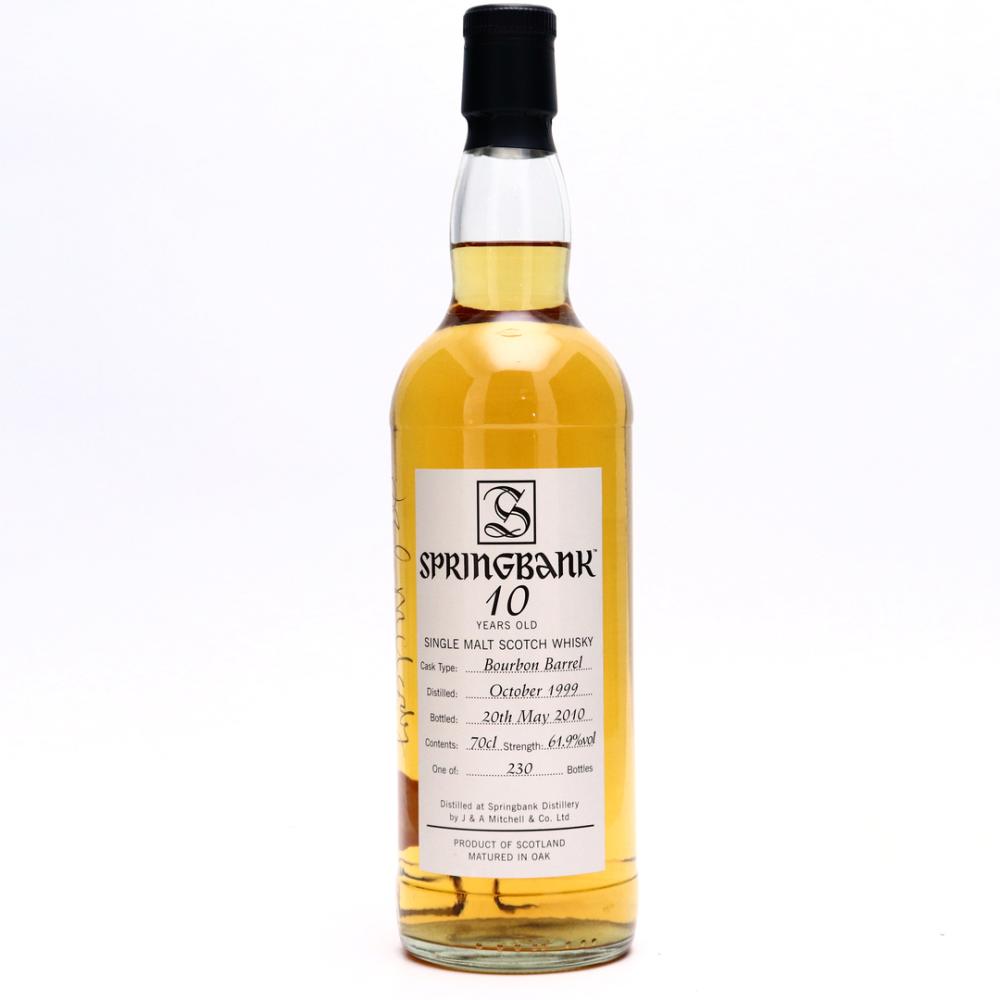 Springbank 1999 Bourbon Barrel 10 Year Old / Open Day 2010 - Signed by Frank McHardy