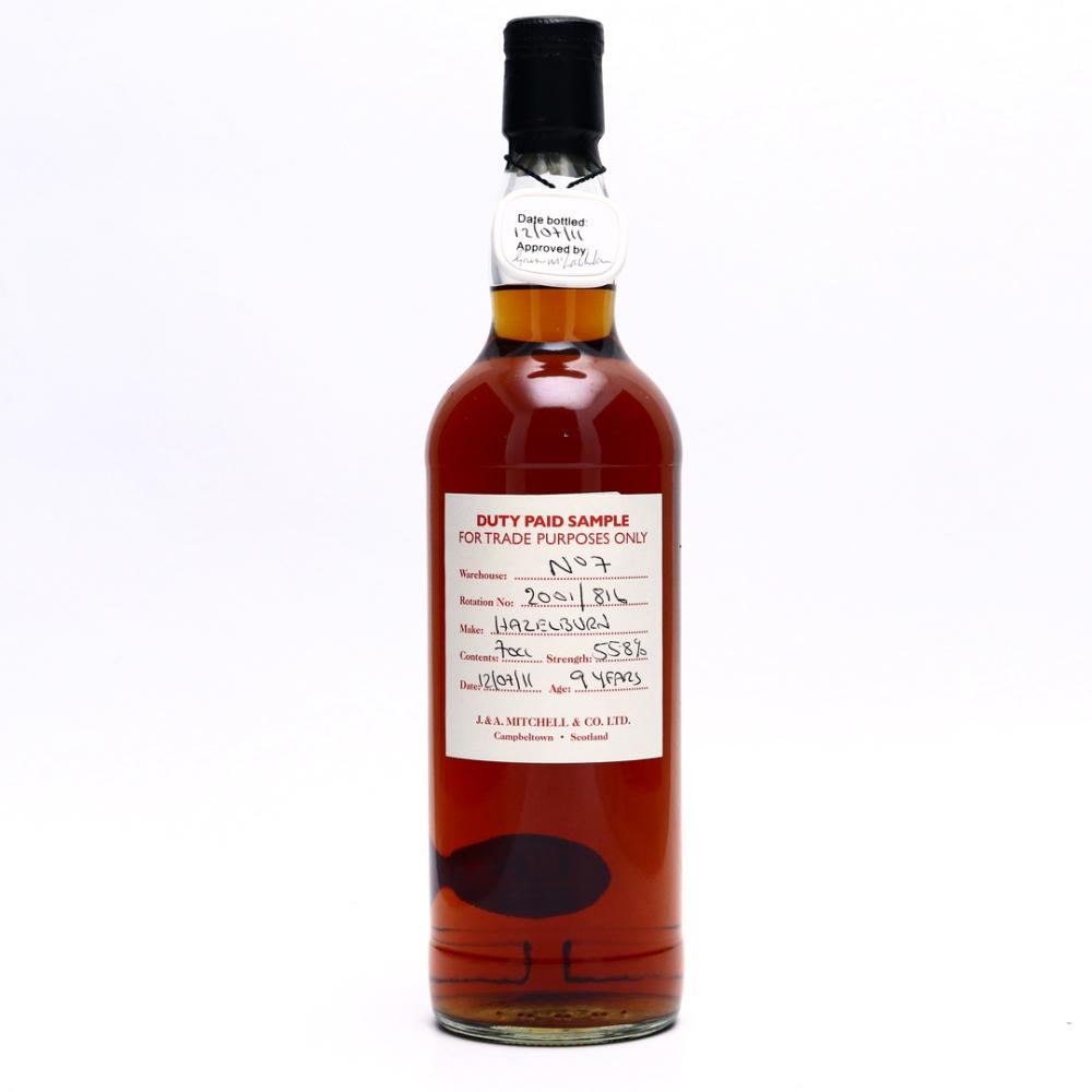 Hazelburn 2001 Duty Paid Sample 9 Year Old
