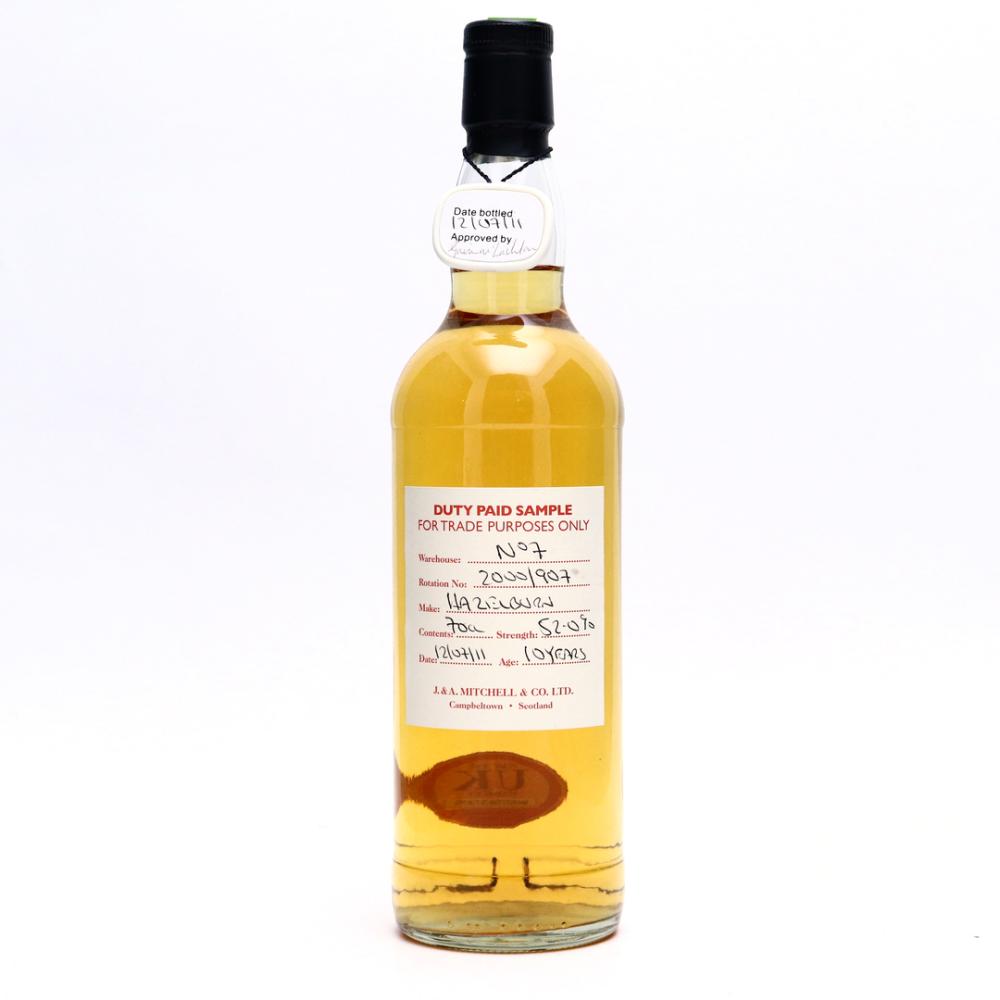Hazelburn 2000 Duty Paid Sample 10 Year Old 