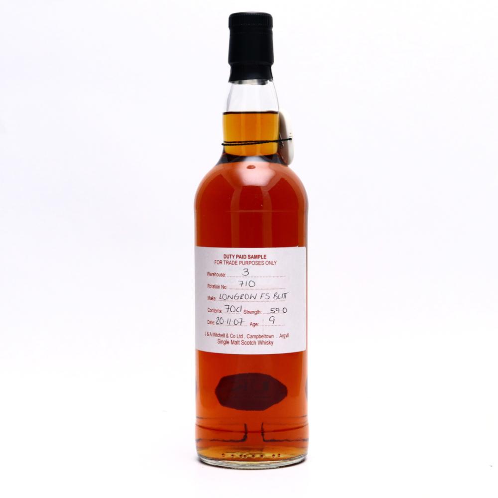 Longrow 2007 Duty Paid Sample 9 Year Old / Fresh Sherry Butt