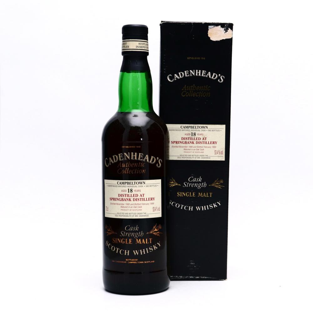 Springbank 1980 Cadenhead's 18 Year Old Sherry Wood