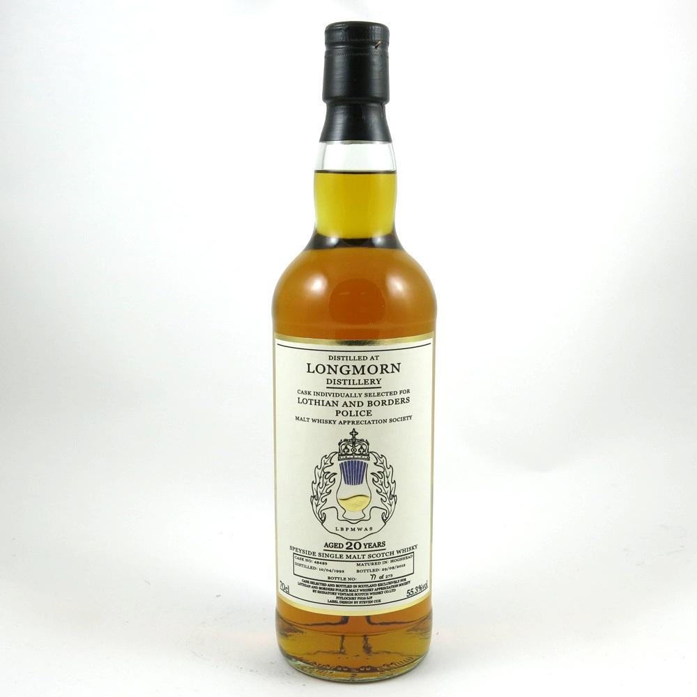 Longmorn 1992 Lothian and Borders Police 20 Year Old