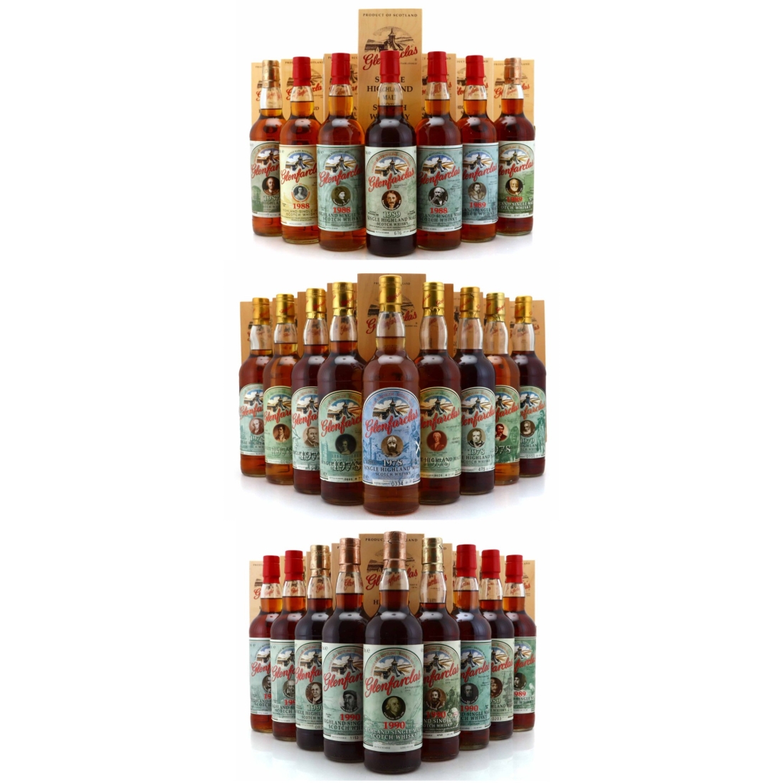 Glenfarclas Spirit of Independence Editions 1 - 25 / 25 x 70cl