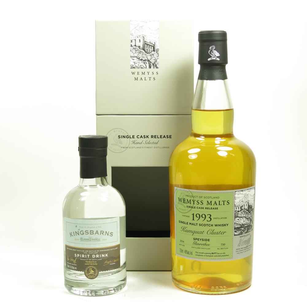 Glenrothes 1993 Wemyss Including Kingsbarns Spirit Drink 70cl and 20cl
