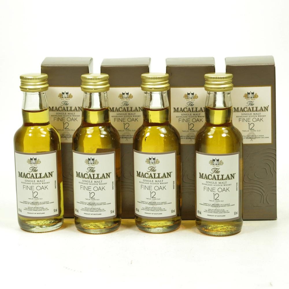 Macallan Fine Oak 12 Year Old 4 x 5cl