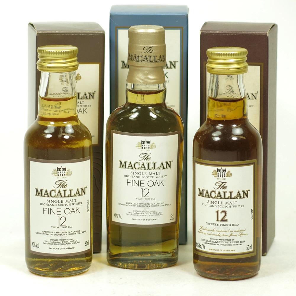 Macallan 12 Year Old Miniature Selection 3 x 5cl