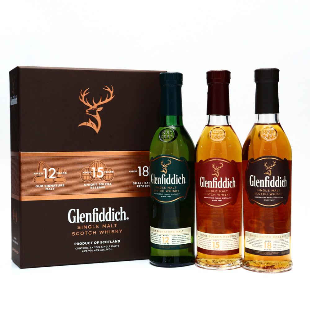 Glenfiddich Core Range 3 x 20cl pre-2019