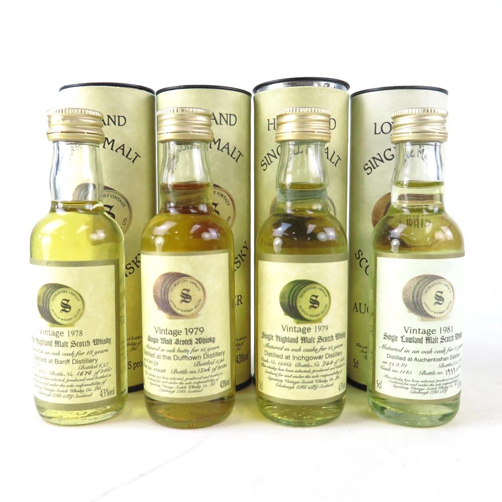 Signatory Vintage Miniature Selection 4 x 5cl / Including Banff 1978