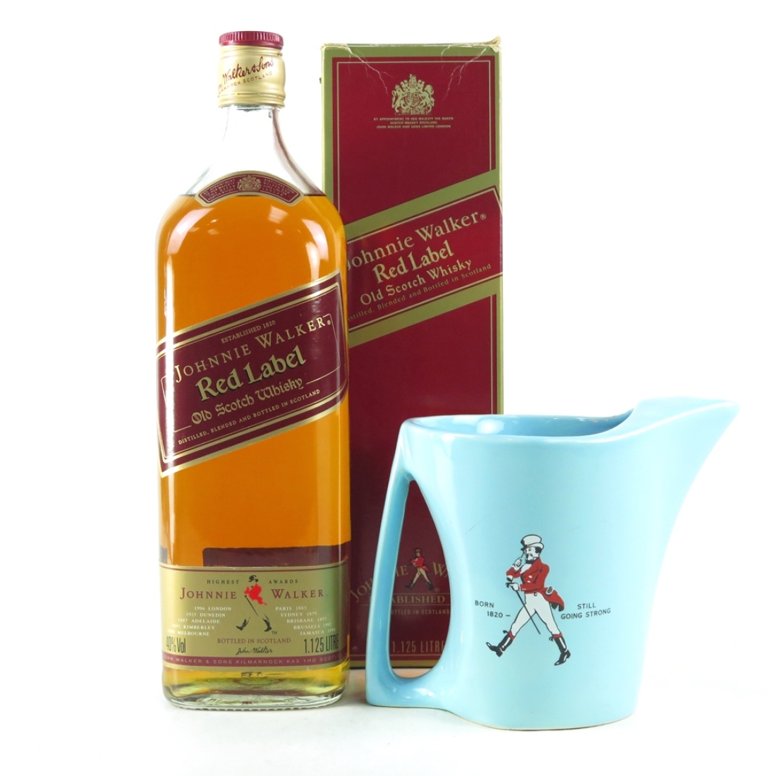 Johnnie Walker Red Label 1980s 1.125 Litre / Including Water Jug