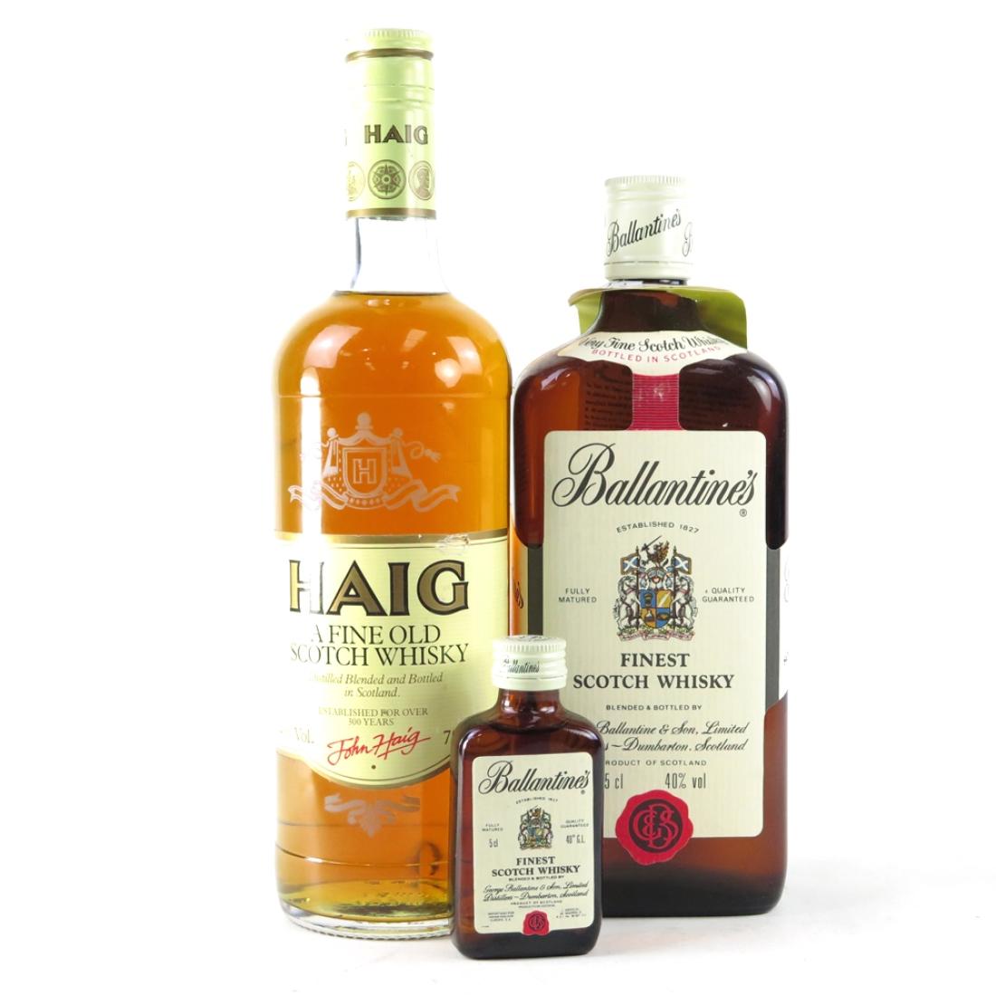 Haig Blend 1980s and Ballantine's Finest 1980s / Including 5cl ...