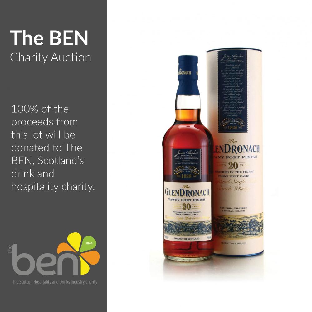 Glendronach 20 Year Old Tawny Port Finish / The Ben Charity Lot