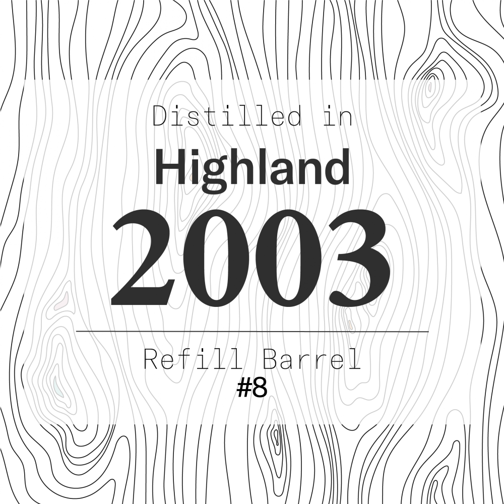 Highland Single Malt 2003 Refill Barrel #8 - Heavily Peated / Cask in storage at D&M Winchester (Forres)