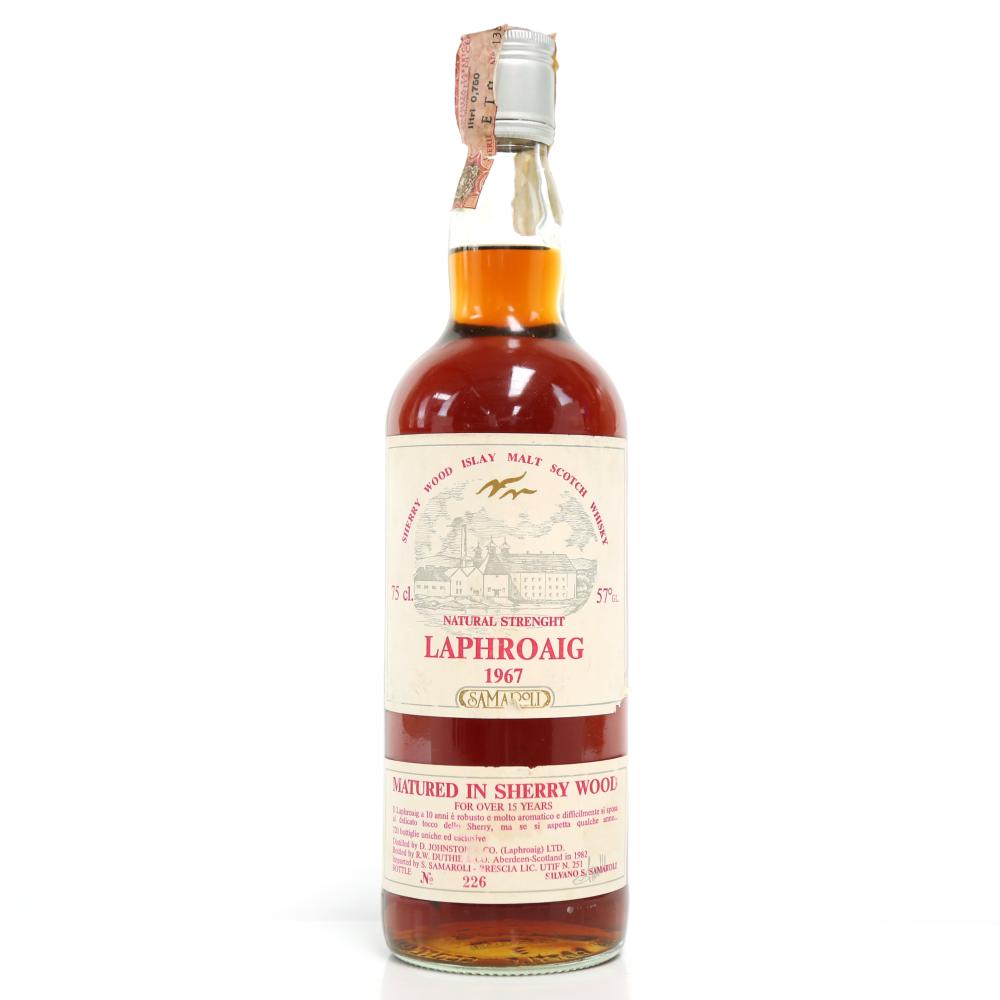 Laphroaig 1967 Samaroli 15 Year Old Sherry Wood / Signed by Silvano Samaroli