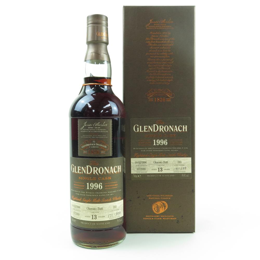Glendronach 1996 Single Cask 13 Year Old 