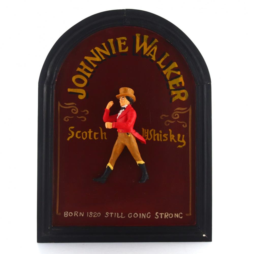 Johnnie Walker Wooden Bar Sign