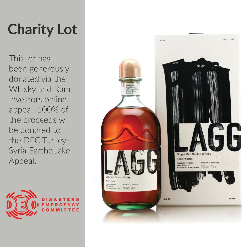 Lagg Single Malt Inaugural Release Batch #2 / WARI Charity Lot