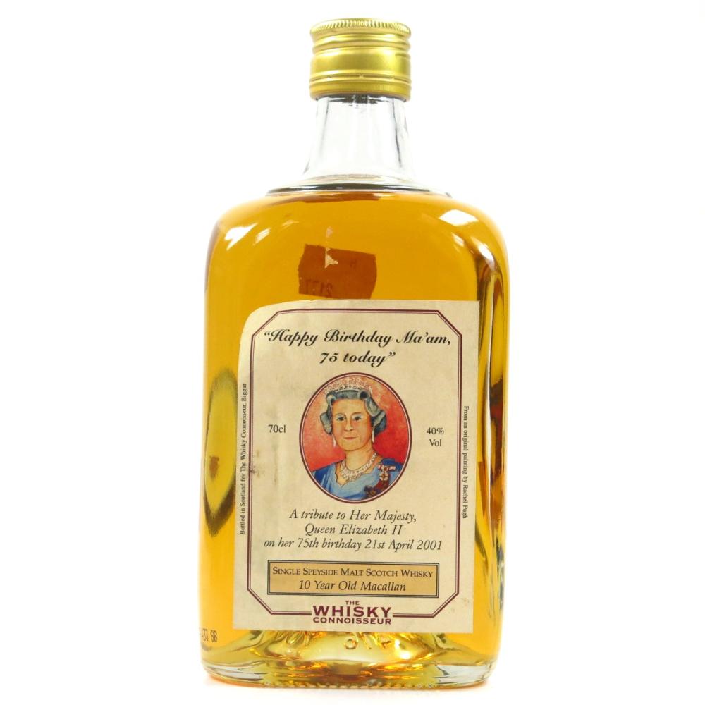 Macallan 10 Year Old The Whisky Connoisseur / Queen Elizabeth II 75th Birthday