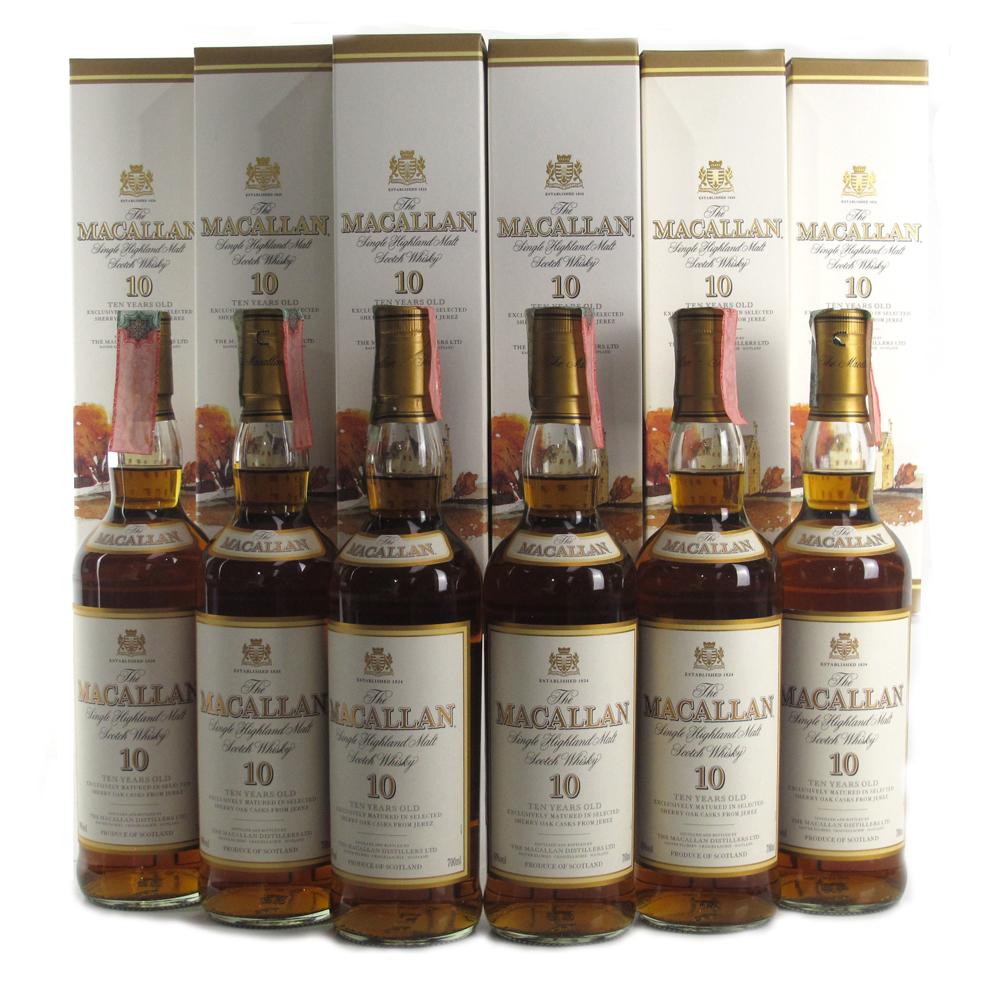 Macallan 10 Year Old Case x 6